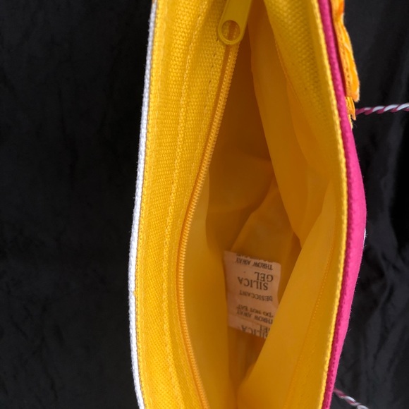 Authentic ESCADA Wristlet/Pouch (Colour Block Pink & White ) - Picture 4 of 6